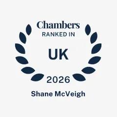Shane McVeigh ranked in Chambers & Partners UK