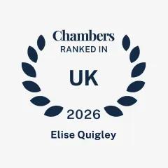 Elise Quigley ranked in Chambers & Partners UK