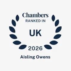 Aisling Owens ranked in Chambers & Partners UK