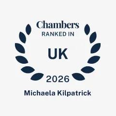 Michaela Kilpatrick ranked in Chambers & Partners UK