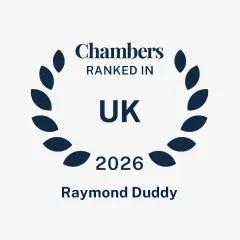 Raymond Duddy ranked in Chambers & Partners UK